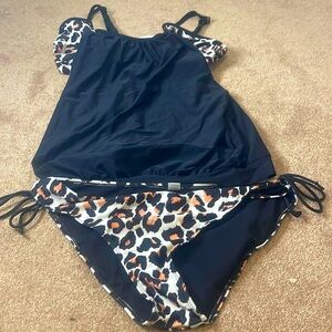 Venus cheetah print swimsuit.